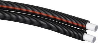 Uponor MLC Twinpipe leiding 16x2MM in mantelbuis zwart Rol 50 MTR 1013574